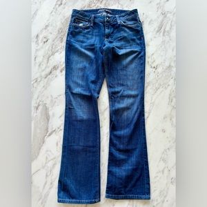 joes dark wash honey fit jeans: size 29